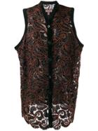 Romeo Gigli Pre-owned Embroidered Floral Gilet - Black