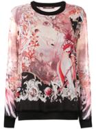 Roberto Cavalli Phoenix Sweatshirt - Pink & Purple