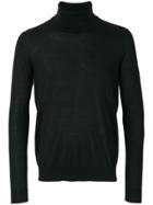 Pringle Of Scotland Fine Knit Roll-neck Sweater - Black