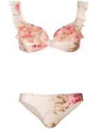 Zimmermann Corsair Shoulder Frill Bikini - Multicolour