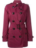 Burberry Brit 'kerringdale' Trench Coat, Women's, Size: 8, Red, Polyamide/polyester