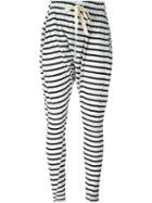 Bassike Striped Drop Crotch Track Pants, Women's, Size: Xl, Black, Organic Cotton
