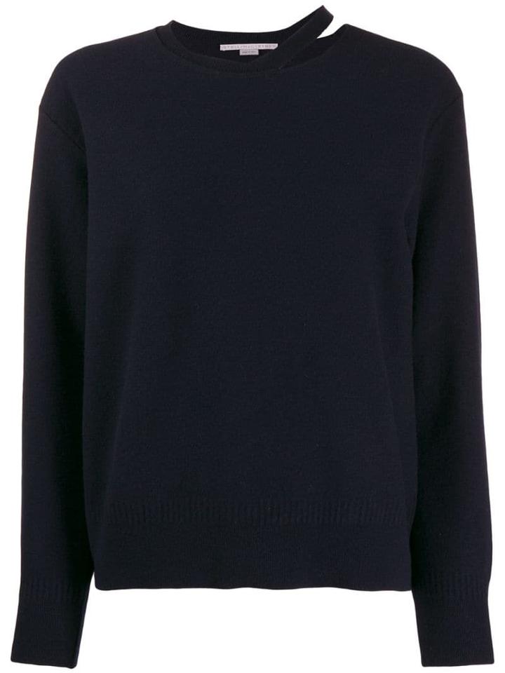 Stella Mccartney Cut-out Detail Jumper - Blue