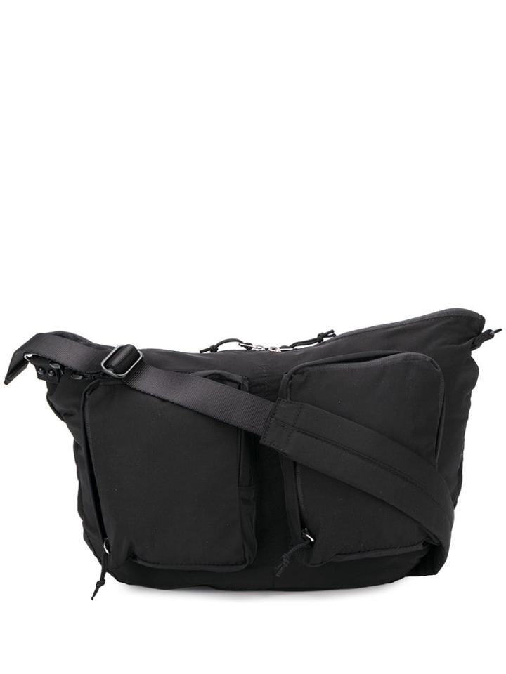 Pop Trading Company Zipped Messenger Bag - Black