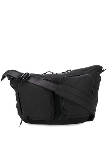 Pop Trading Company Zipped Messenger Bag - Black