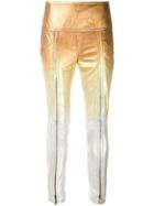 Andrea Bogosian Pietra Gradient Leather Trousers - Gold