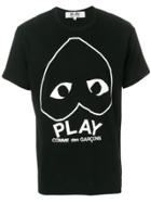 Comme Des Garçons Play Heart Motif T-shirt - Black