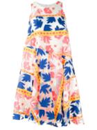P.a.r.o.s.h. Penelope Dress, Women's, Blue, Polyester/silk/polyamide/cotton