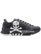 Philipp Plein Skull Print Sneakers - Black