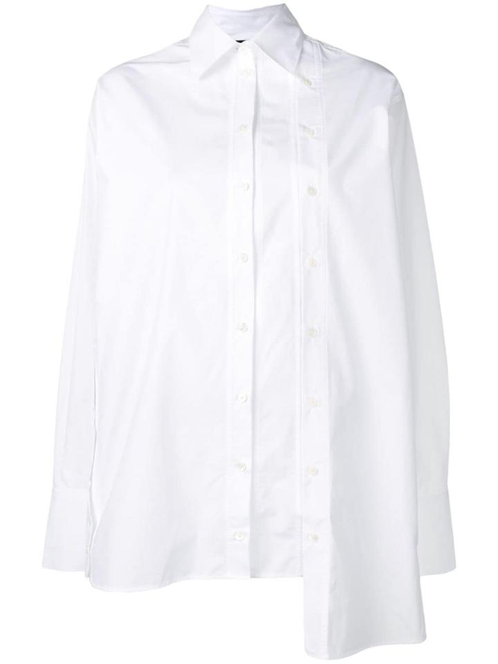 Rokh Asymmetric Button-down Shirt - White