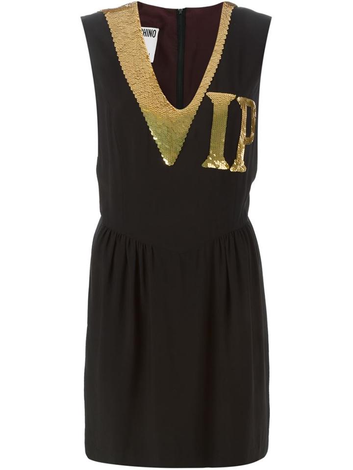 Moschino Vintage 'vip' Sequin Dress