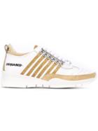 Dsquared2 251 Sneakers, Women's, Size: 35, White, Leather/rubber/metal Other/suede
