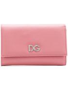 Dolce & Gabbana Crystal Logo Wallet - Pink