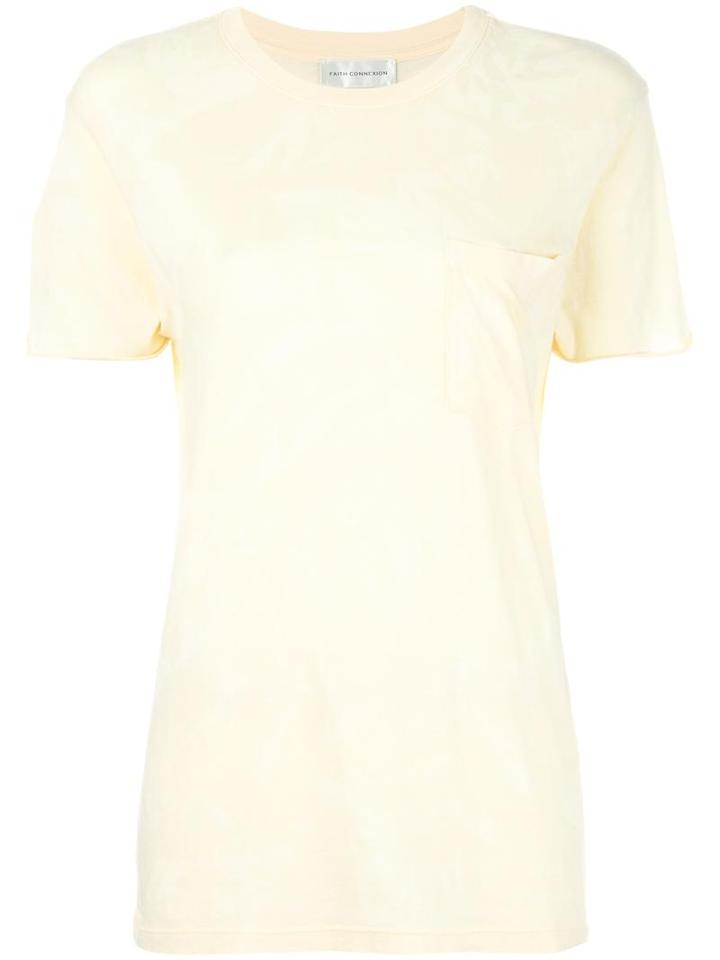 Faith Connexion Chest Pocket T-shirt, Women's, Size: Xs, Yellow/orange, Cotton