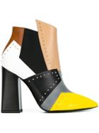 Pollini Colour Block Boots - Green