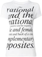 Moschino Vintage Quote Printed T-shirt - White