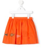 Rykiel Enfant - Embroidered Fish Skirt - Kids - Cotton - 4 Yrs, Yellow/orange