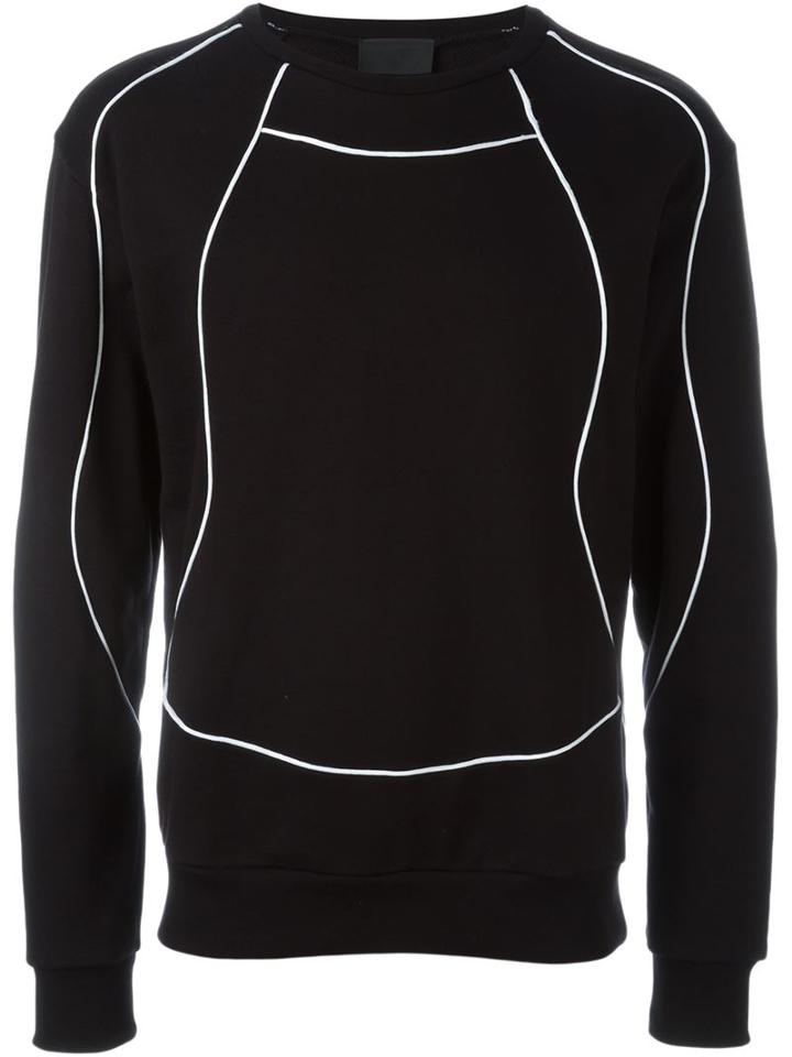 Les Hommes Contrast Piping Sweatshirt