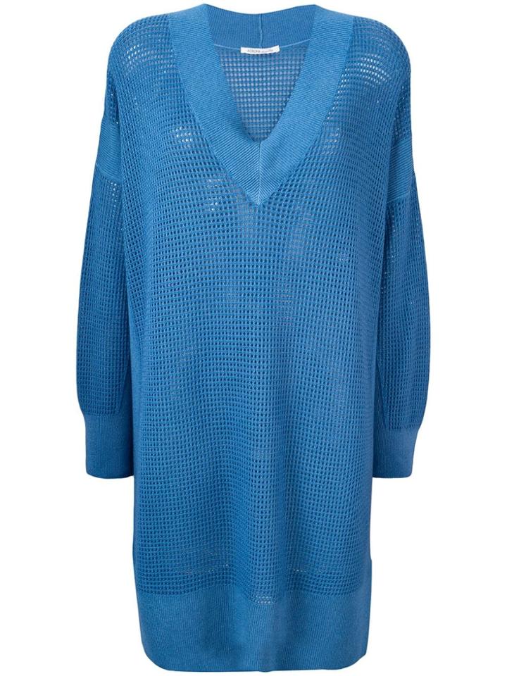 Agnona Mesh Dress - Blue