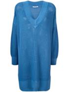 Agnona Mesh Dress - Blue