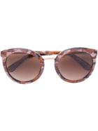 Dolce & Gabbana - Round Frame Sunglasses - Women - Acetate/metal (other) - One Size, Brown, Acetate/metal (other)