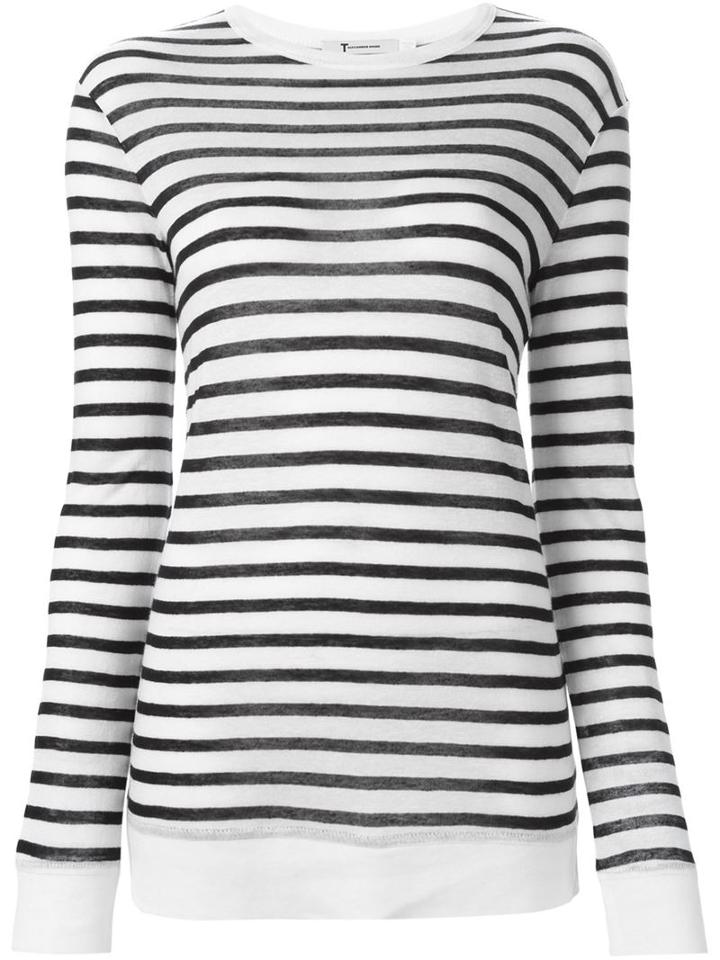 T By Alexander Wang Longsleeved Striped T-shirt