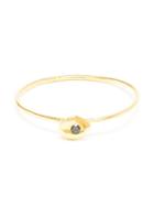 Natasha Collis Slim 18 Karat Gold And Black Diamond Ring