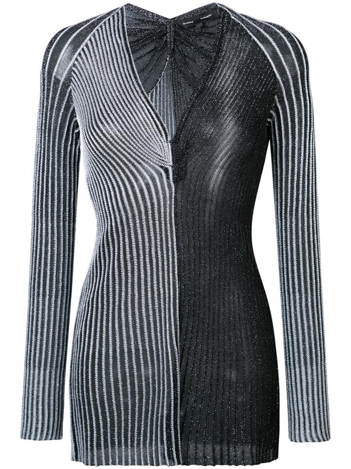 Proenza Schouler Sparkle Detail Knitted Top - Metallic