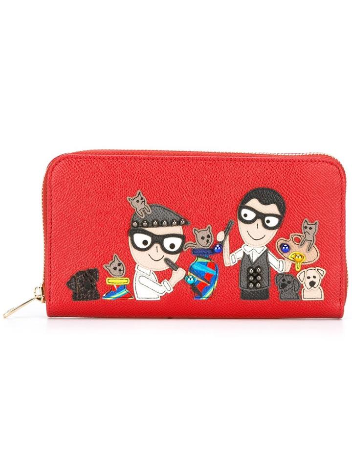 Dolce & Gabbana Dg Designer's Patch Wallet - Red