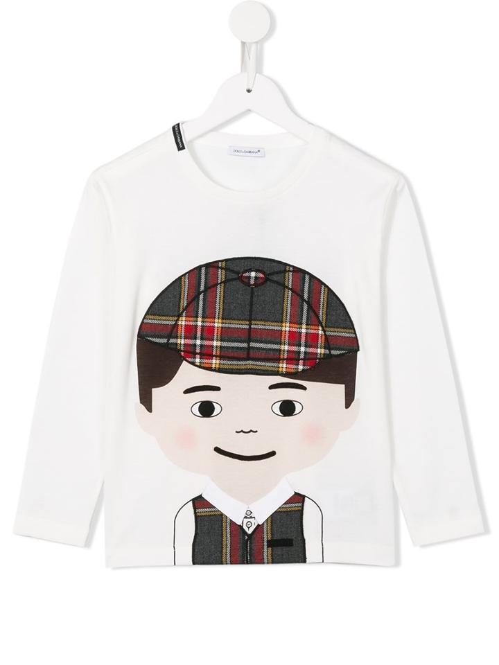 Dolce & Gabbana Kids 'dg Family' Top, Girl's, Size: 6 Yrs, White