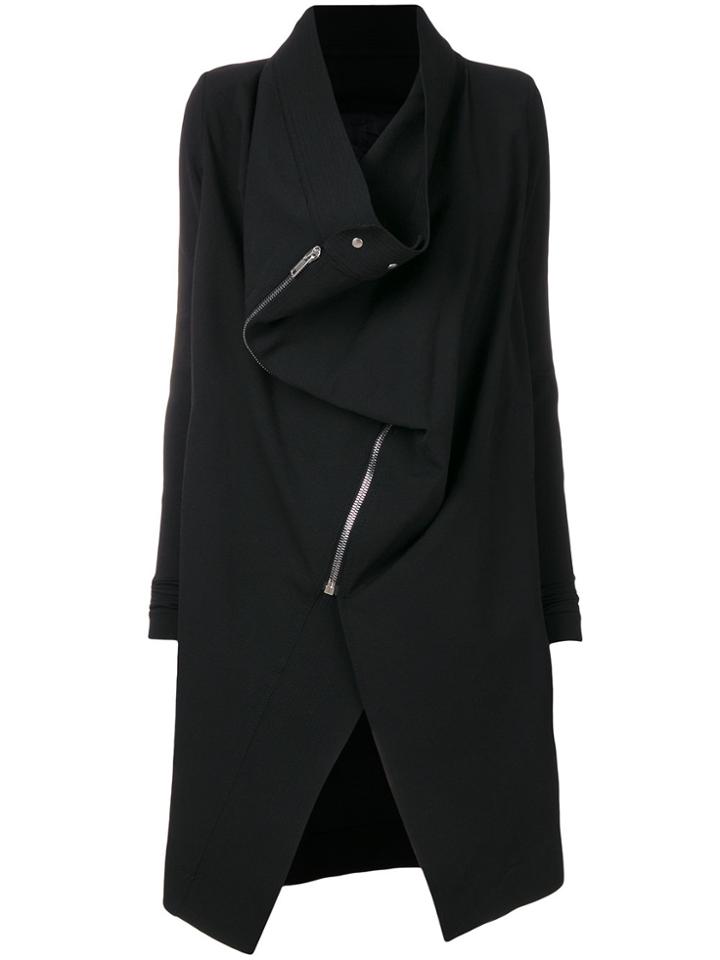 Rick Owens Exploder Saturn Peacoat - Black