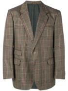 Burberry Vintage 1980's Checked Blazer - Neutrals