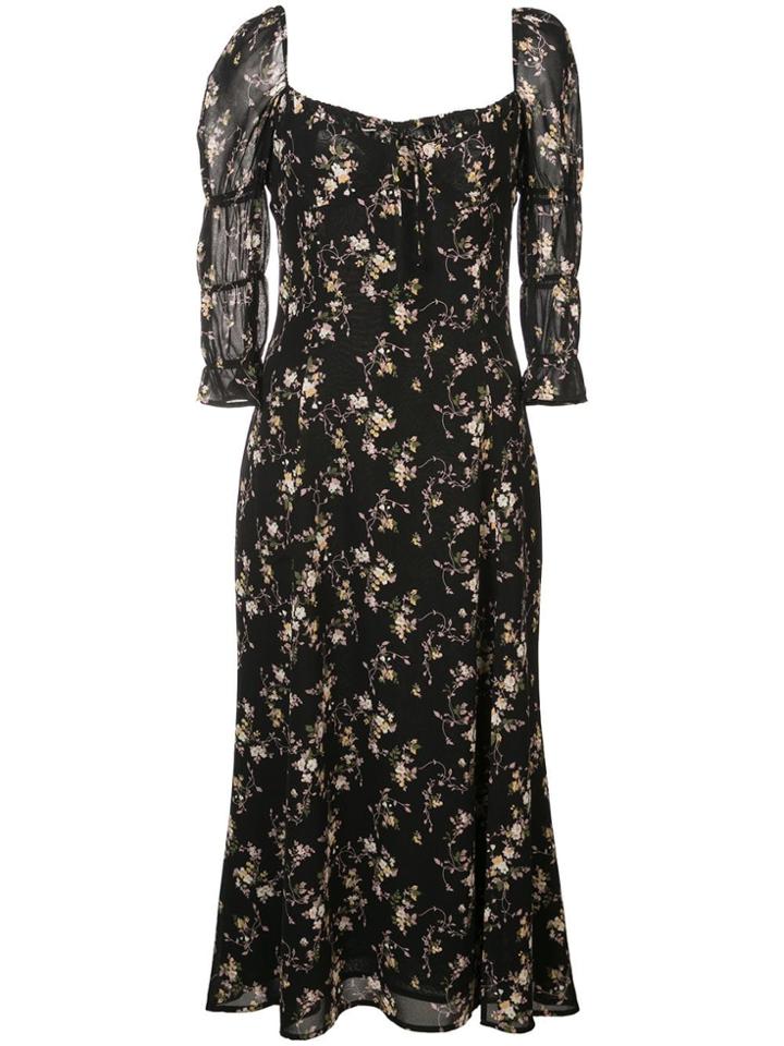 Reformation Marnie Long Dress - Black