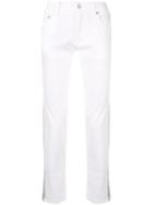 Dolce & Gabbana Stretch Side Stripe Jeans - White