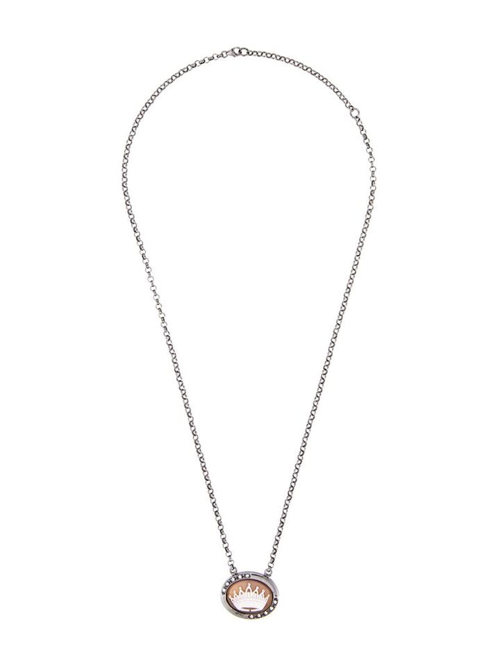 Amedeo 'crown' Necklace, Women's, Metallic