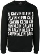 Ck Calvin Klein Logo Printed Sweater - Black