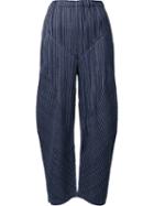 Pleats Please By Issey Miyake Curved Leg Trousers