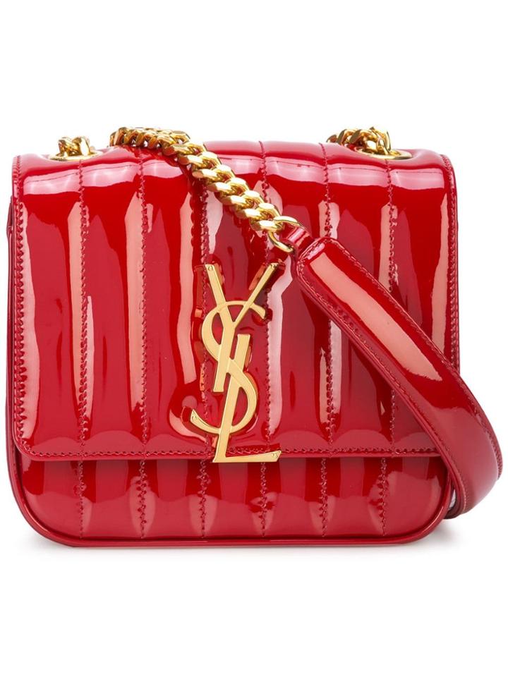 Saint Laurent Vicky Small Shoulder Bag - Red