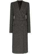 Helmut Lang Belted Double-breasted Coat - Grey