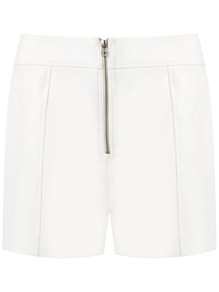 Talie Nk - Panelled Shorts - Women - Polyester/spandex/elastane/viscose - 40, White, Polyester/spandex/elastane/viscose