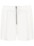 Talie Nk - Panelled Shorts - Women - Polyester/spandex/elastane/viscose - 40, White, Polyester/spandex/elastane/viscose