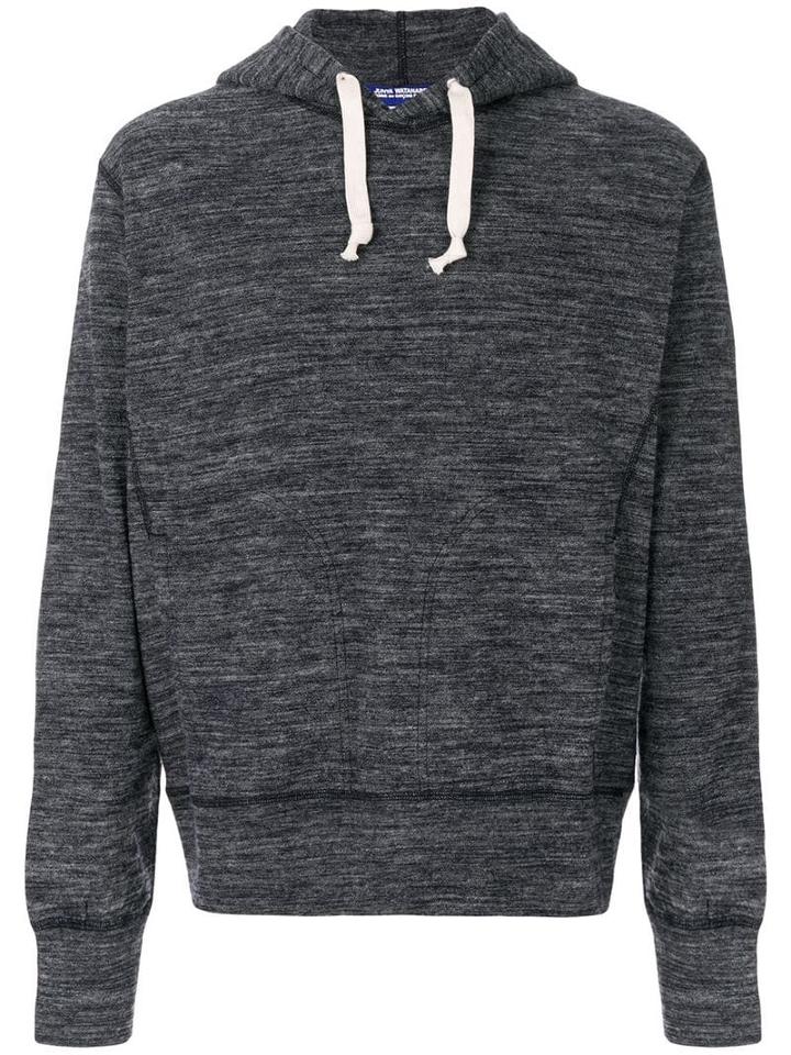 Junya Watanabe Man Elbow Patch Hoodie - Blue