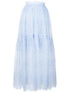 Ermanno Scervino Long Lace Skirt - Blue