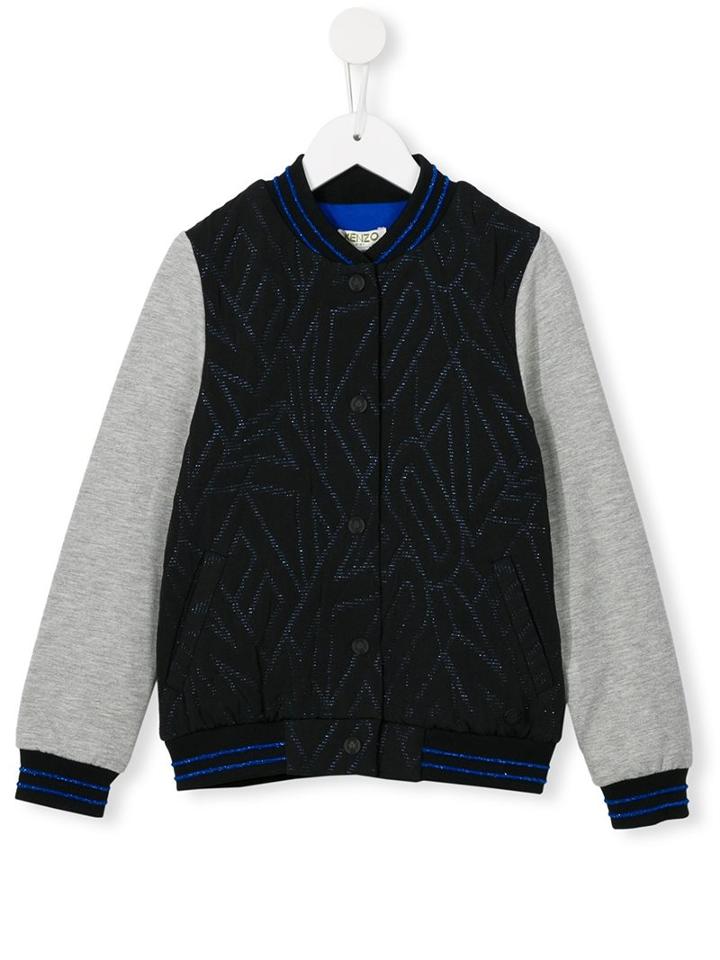 Kenzo Kids Logo Bomber Jacket, Girl's, Size: 10 Yrs, Black