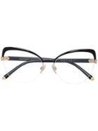 Dolce & Gabbana Eyewear Cat Eye Shaped Glasses - Black