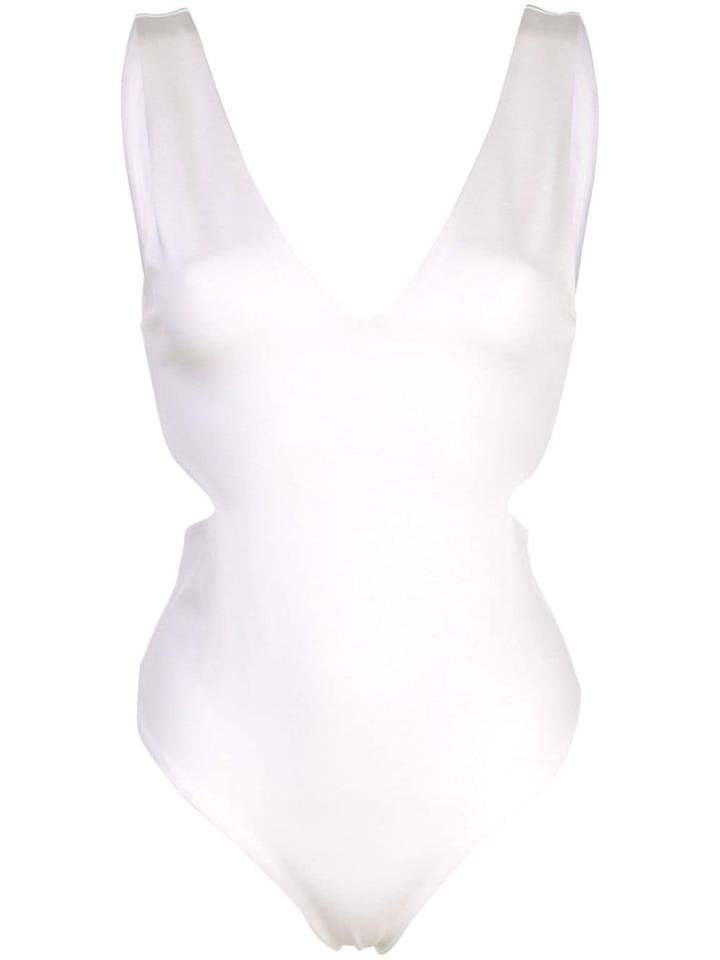Alice+olivia Marley Cut-out Bodysuit - White