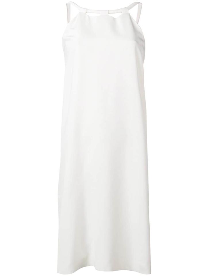 Gianluca Capannolo Sleeveless Shift Midi Dress - White