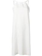 Gianluca Capannolo Sleeveless Shift Midi Dress - White