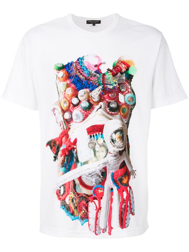 Comme Des Garçons Homme Plus Graphic Print T-shirt - White