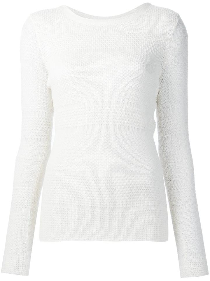 Maiyet Loose-knit Sweater, Women's, Size: Medium, White, Silk/cashmere